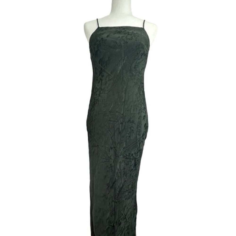 Zara Floral Print Strappy Maxi Bodycon Dress Size XS
